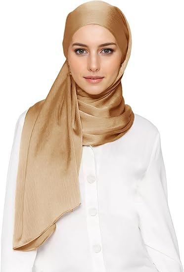 Premium Satin Silk Hijab – Glossy & Elegant | Multiple Colors