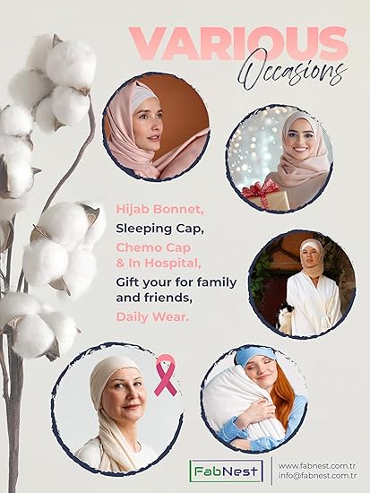 Premium Hijab Bonnet Undercap – Non Slip & Breathable | Turkish Cotton | Multiple Colors