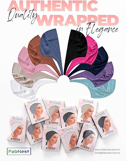 Premium Hijab Bonnet Undercap – Non Slip & Breathable | Turkish Cotton | Multiple Colors